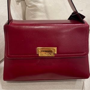 ADRIENNE VITTADINI leather BAG-shoulder purse NWT $145.00 dark red burgundy